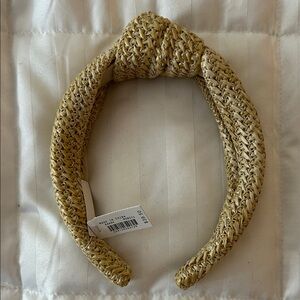 J. Crew Factory Woven Tan Headband